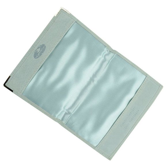 MINTY Green Suede Passport Holder - Picture 2 of 3